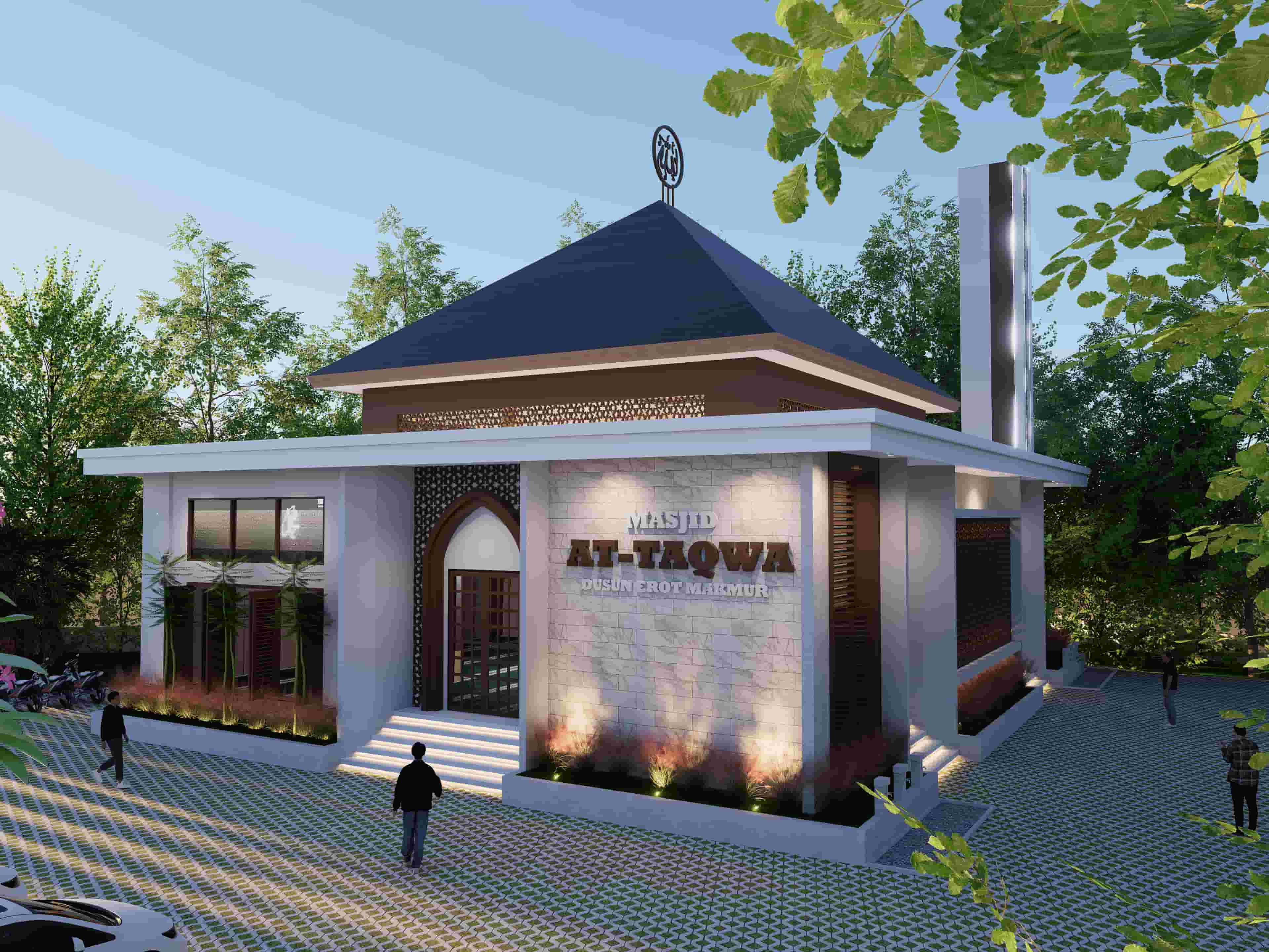 Desain Masjid Minimalis oleh Darawa Studio